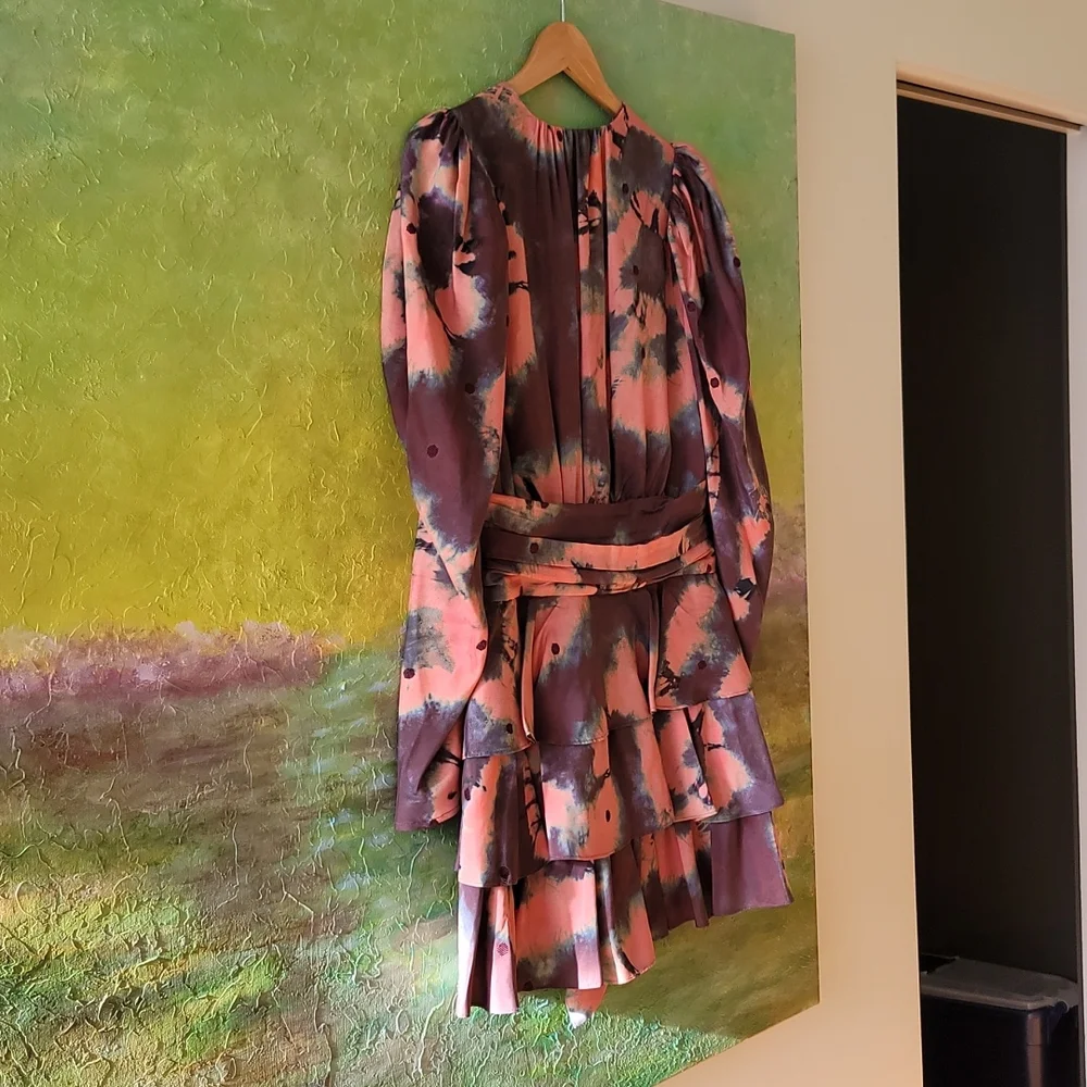 Ulla Johnson Semira Mini Dress Size 8 in Rosewood - Picture 7 of 12